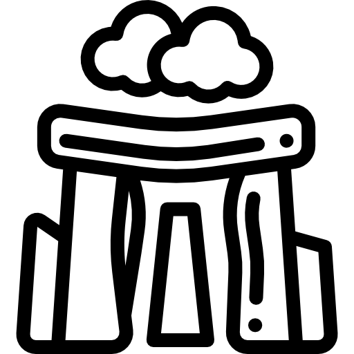 ストーンヘンジ Detailed Rounded Lineal icon