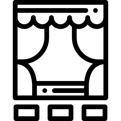 シアター Detailed Rounded Lineal icon