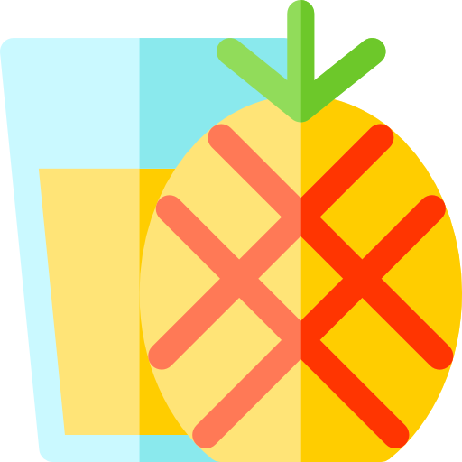 sok ananasowy Basic Rounded Flat ikona
