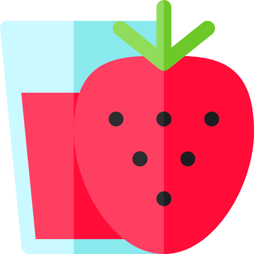 Strawberry juice Basic Rounded Flat icon