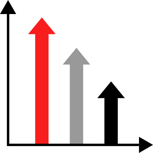 Bar chart Alfredo Hernandez Flat icon