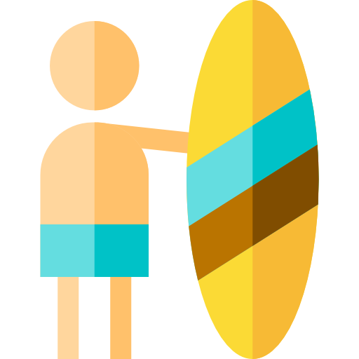 surfer Basic Straight Flat ikona