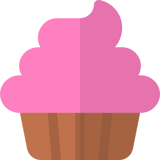 cupcake Basic Rounded Flat icoon