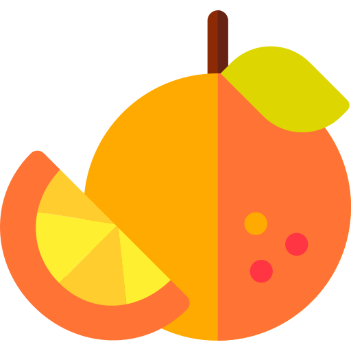 naranja Basic Rounded Flat icono