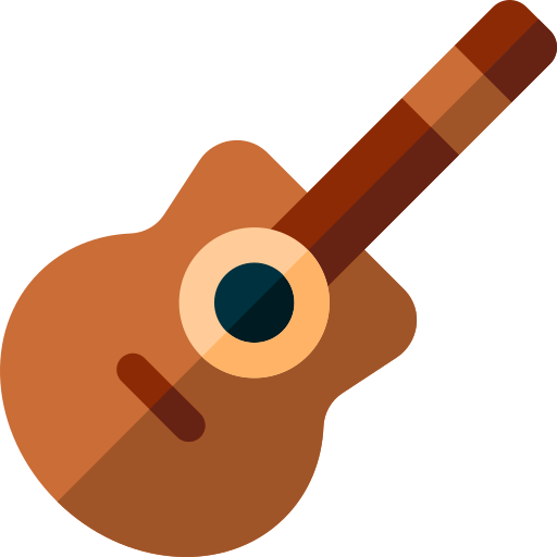 guitarra española Basic Rounded Flat icono