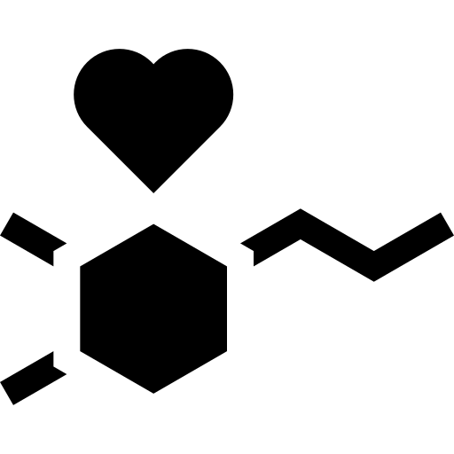 dopamine Basic Straight Filled icoon