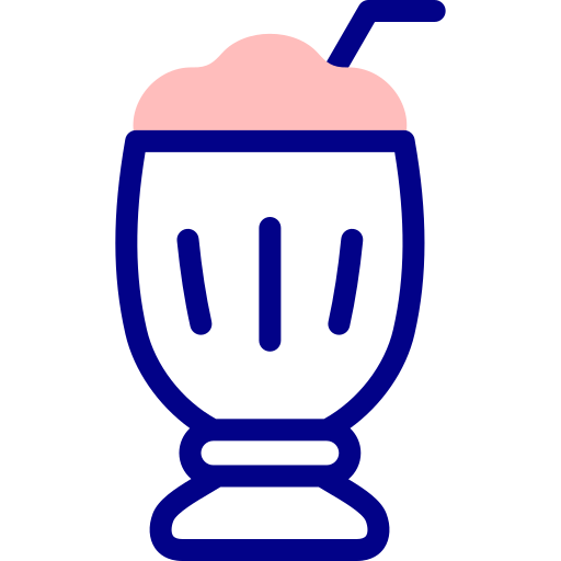 milkshake Detailed Mixed Lineal color icoon