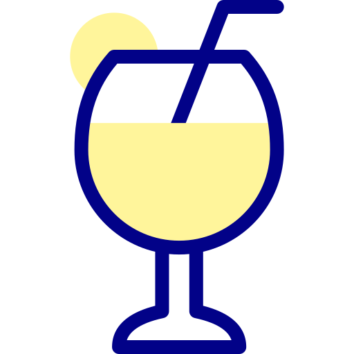 Cocktail Detailed Mixed Lineal color icon