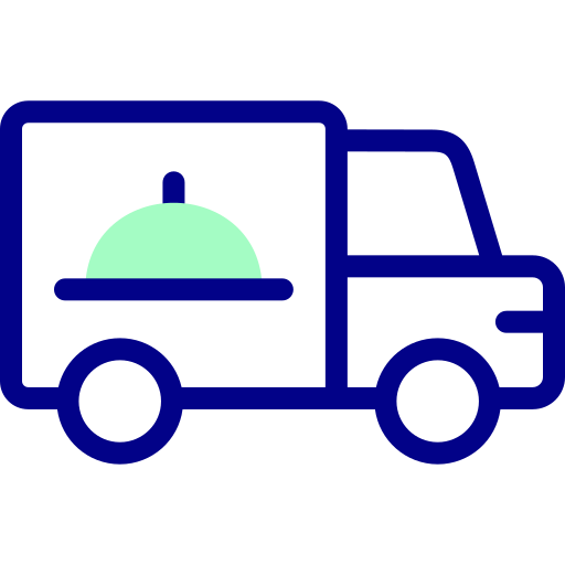 Delivery truck Detailed Mixed Lineal color icon