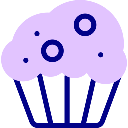 Muffin Detailed Mixed Lineal color icon