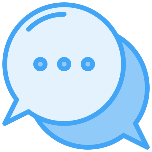 Chat Generic Blue icon