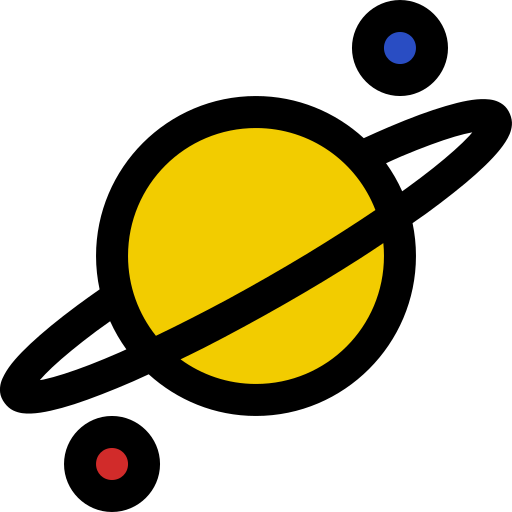 土星 Generic Outline Color icon