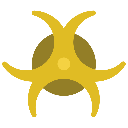 Biohazard Juicy Fish Flat icon