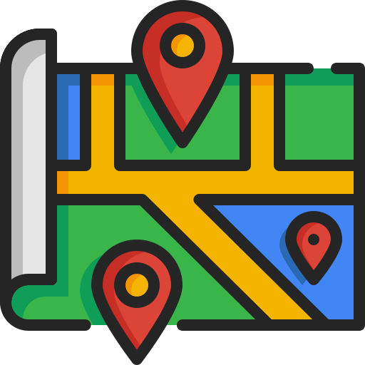 lokalizator mapy Generic Outline Color ikona