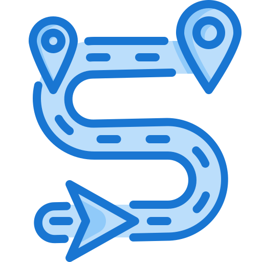 Route Generic Blue icon