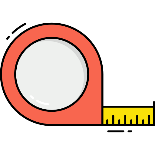 nastro di misurazione Generic Outline Color icona