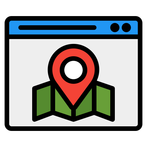 Maps and location Generic Outline Color icon