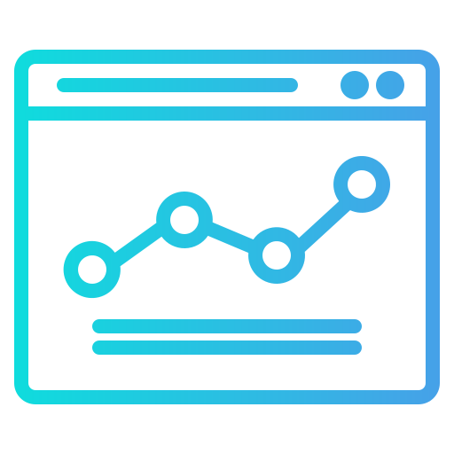 grafico a linee Generic Gradient icona