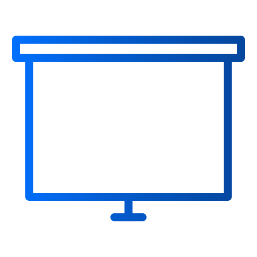 Projector screen Generic Gradient icon