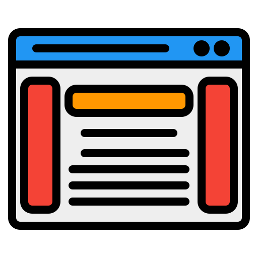 Sidebar Generic Outline Color icon