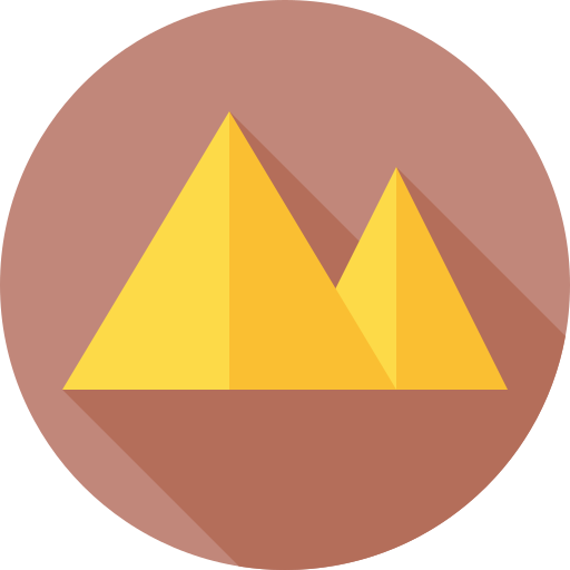 pyramide Flat Circular Flat icon