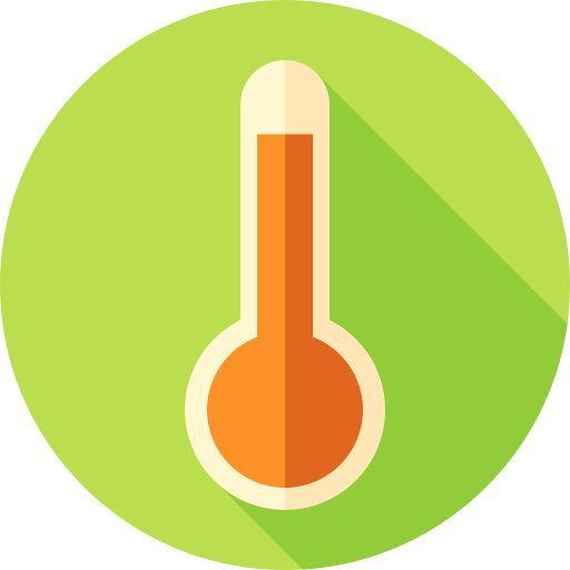 termómetro Flat Circular Flat icono