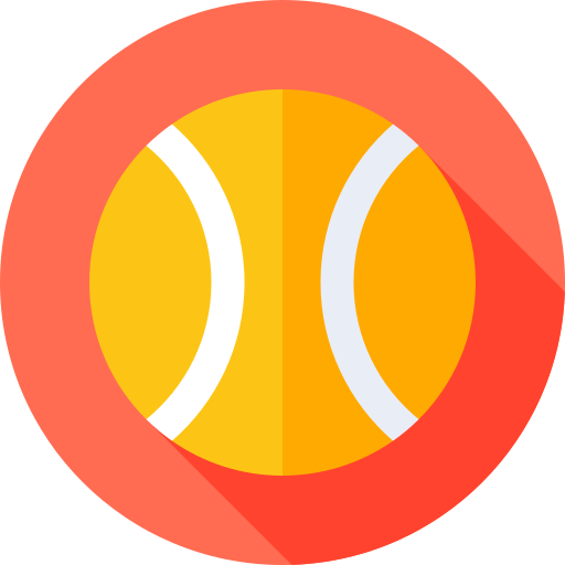Теннисный мячик Flat Circular Flat иконка