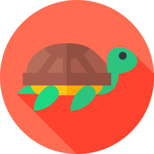 żółw Flat Circular Flat ikona