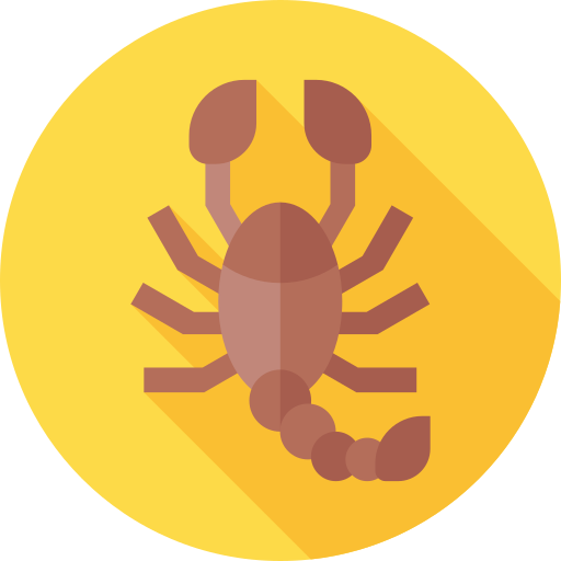escorpión Flat Circular Flat icono