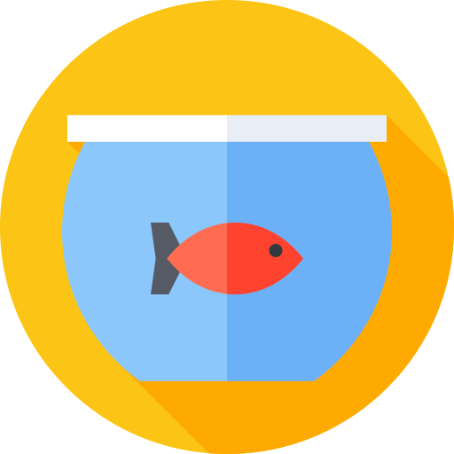 Fish tank Flat Circular Flat icon