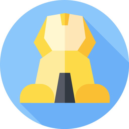 sphinx Flat Circular Flat icon