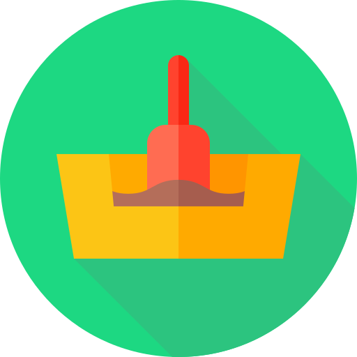 Sandbox Flat Circular Flat icon