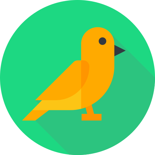 pájaro Flat Circular Flat icono