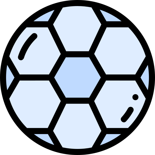 Soccer Detailed Rounded Lineal color icon