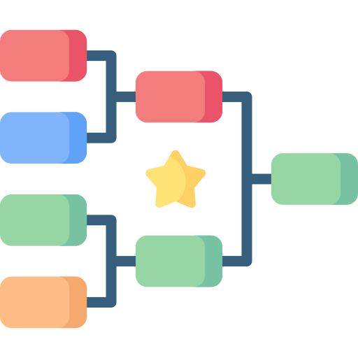 diagramma organizzativo Special Flat icona