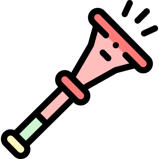 Vuvuzela Detailed Rounded Lineal color icon