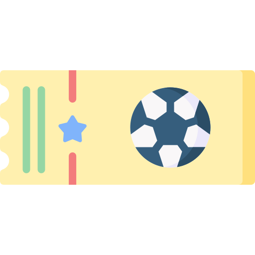 biglietto di calcio Special Flat icona