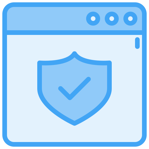 bezpieczeństwo sieci Generic Blue ikona