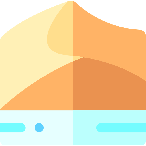 plaża Basic Rounded Flat ikona