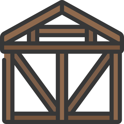 Wooden house Juicy Fish Soft-fill icon