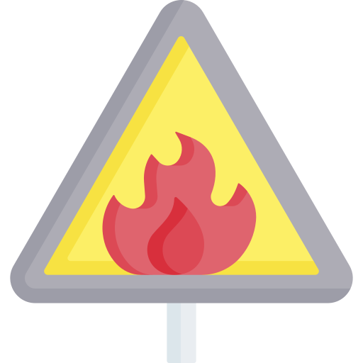 inflammable Special Flat Icône