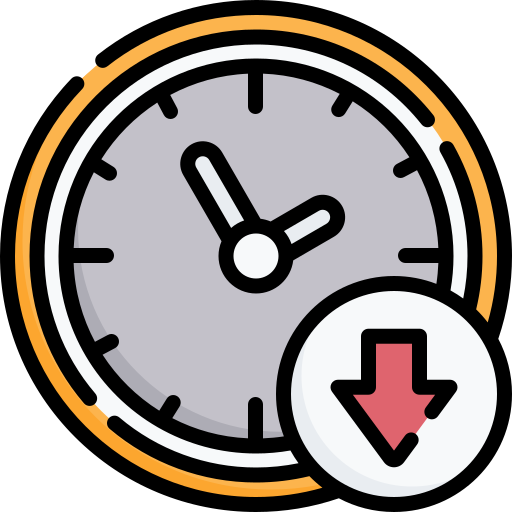 Clock out Special Lineal color icon