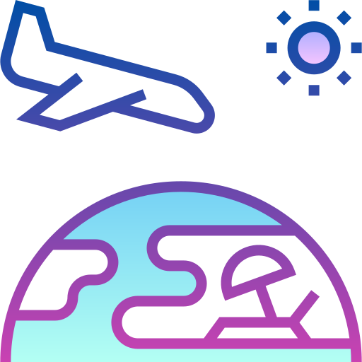 Travel Detailed bright Gradient icon