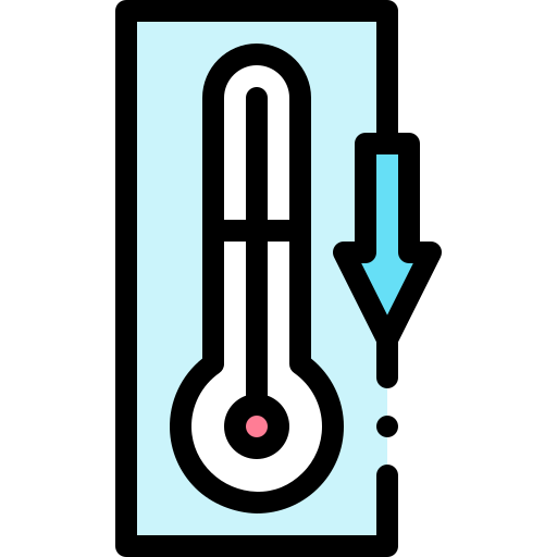 temperatur Detailed Rounded Lineal color icon