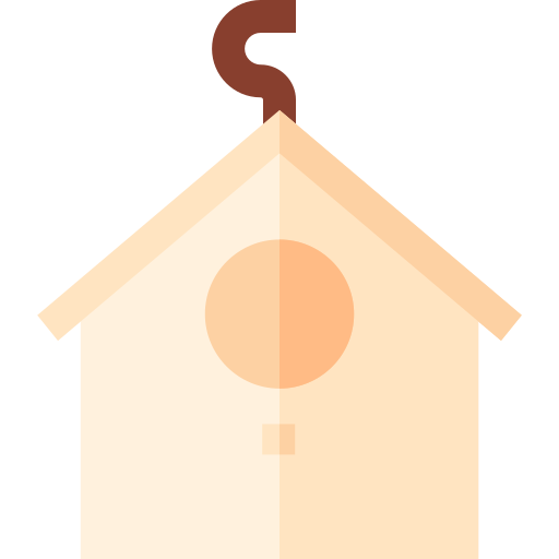 Bird house Basic Straight Flat icon