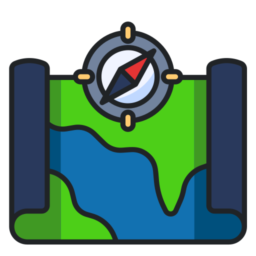 Map Generic Outline Color icon