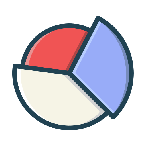 円グラフ Generic Outline Color icon