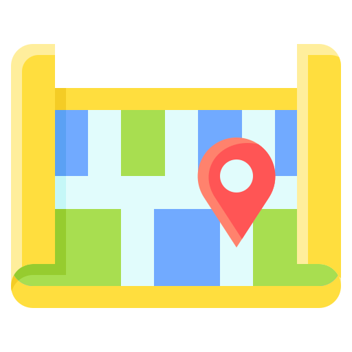 mapa miasta Generic Flat ikona