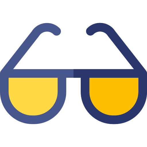 Party glasses Basic Rounded Flat icon