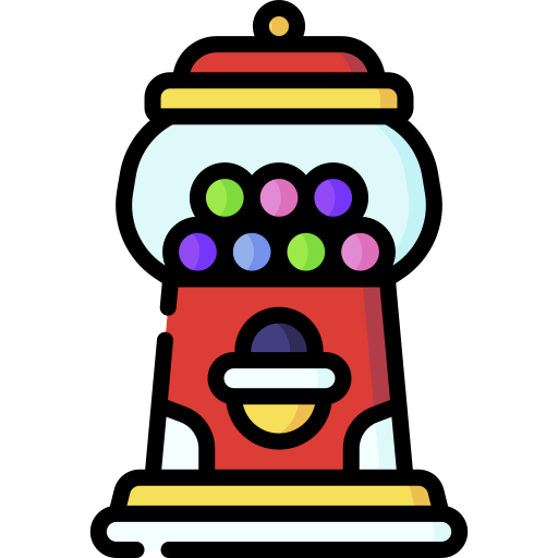 Gum machine Special Lineal color icon